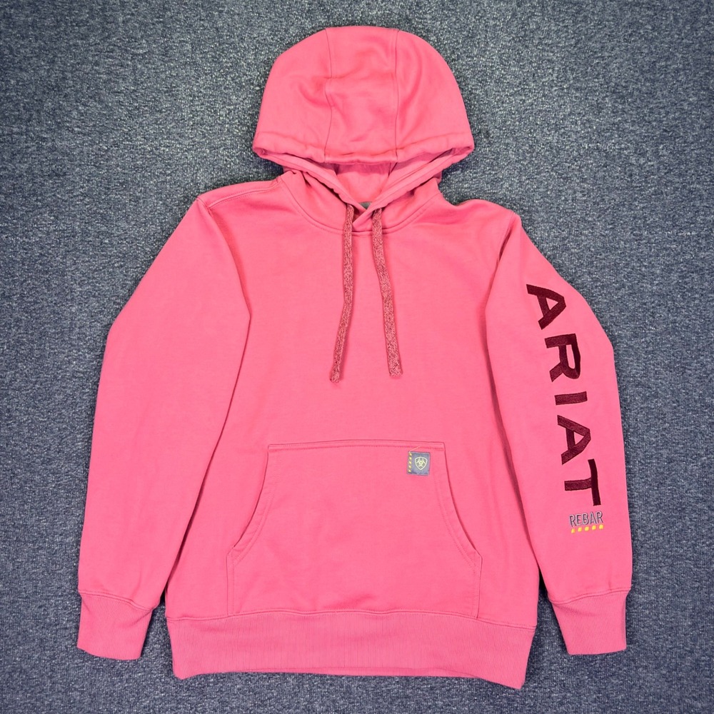 Ariat Rebar Graphic Hoodie Women Medium Pink Workwear Outdoor 10052722 - Picture 13 of 16